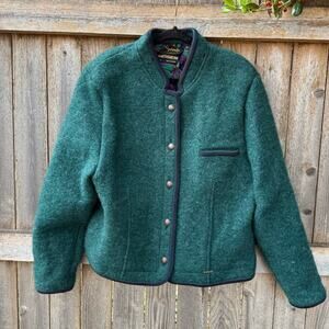 VTG green GEIGER Austria lined wool mohair JACKET Size 50 xl tyrol Malouf’s